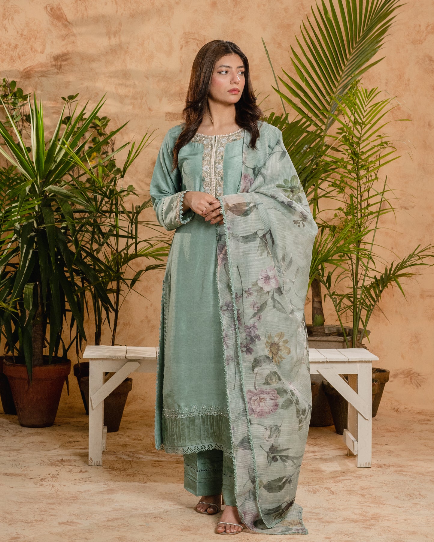 Raw silk 3 pc